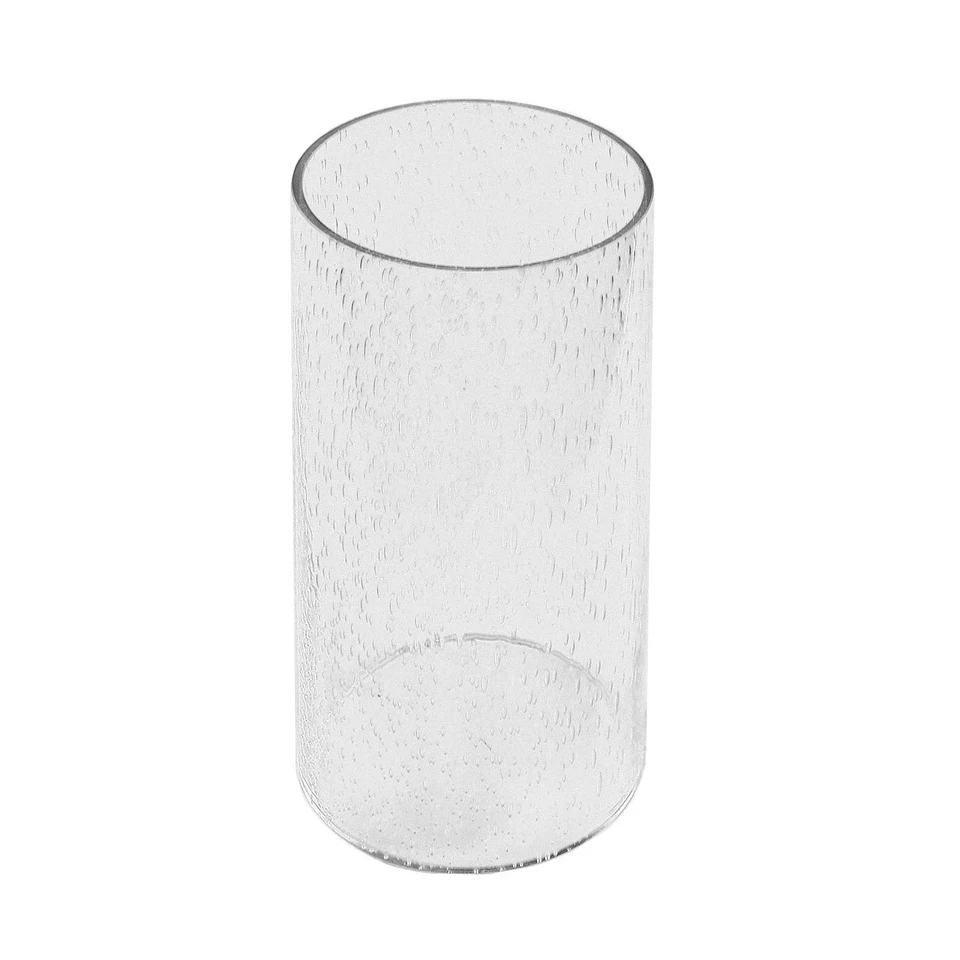 Eumyviv A00002 Straight Cylinder Clear Bubble Glass Lamp Shade
