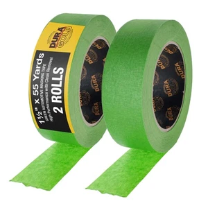 1-1/2 Inch (1.41 in x 55 yd) Automotive Masking Tape, 2 Rolls - Heat Resistant - Picture 1 of 5