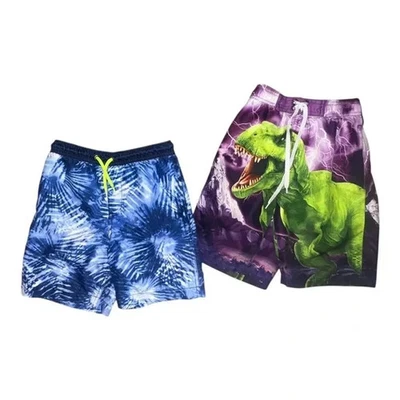 Lote de dos bañadores para niños Land's End y T-Rex Dinosaur 6T 6/7 usados en excelente estado Foto 1 de 4