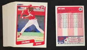Lotto 50 carte baseball Eric Davis Fleer 1990 #417 - come nuove/quasi nuove! - Foto 1 di 2