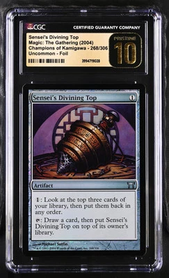 SENSEI'S DIVINING TOP Champions of Kamigawa Foil CGC 10 Pristine MTG [Nos] - Image 1 of 2
