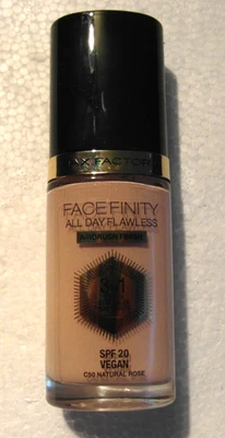 1x 30ml - Max Factor Facefinity - 3-in-1 / 3in1 - Make Up - C50 - Natürlich Rose - Bild 1 von 4