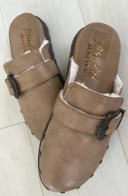 NEW Women’s Blow Fish Tan Mules Skylar Cozy, Studdard, & Comfy. Size 7.5 M - Image 1 of 4