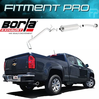 Escape trasero gato Borla 140645 tipo S 2,75" para GMC Canyon/Colorado 2015-22 3,6 L Foto 1 de 4