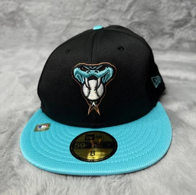 Arizona Diamondbacks Hat Cap 8 Black Blue New Era 59 Fifty Batting Practice - Image 1 of 4
