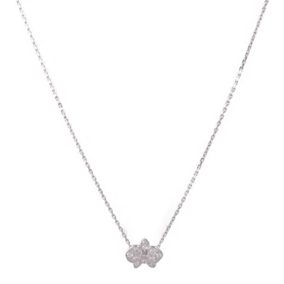 Collar CARTIER Caresse d'Orchidees Par Cartier B7015300 Diamante Oro Blanco 18K Foto 1 de 4