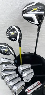 Callaway Club Set 1W 5W 4H 5-9i Pw Aw 58 PT 12pc RH Graphite & Steel Stiff Men - Image 1 of 4