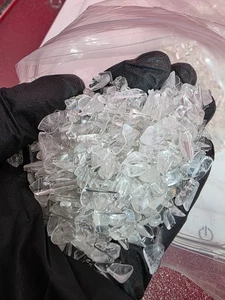 2 Pfund klare Quarz Rohsteine Chips Großpackung natürliche Heilung Kristall Edelstein Stücke - Bild 1 von 6