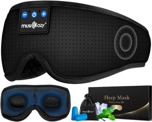 Maschera Sonno Bluetooth 3D con Cuffie, Fascia Sonno Musica Wireless Occhi Ma... - Foto 1 di 7