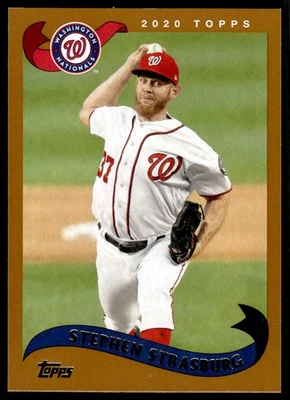 2020 Topps Archives Stephen Strasburg Washington Nationals #298 - Image 1 of 2