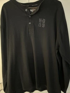 Harley Davidson Men’s Heavyweight Long Sleeve Shirt Size XL - Picture 1 of 5