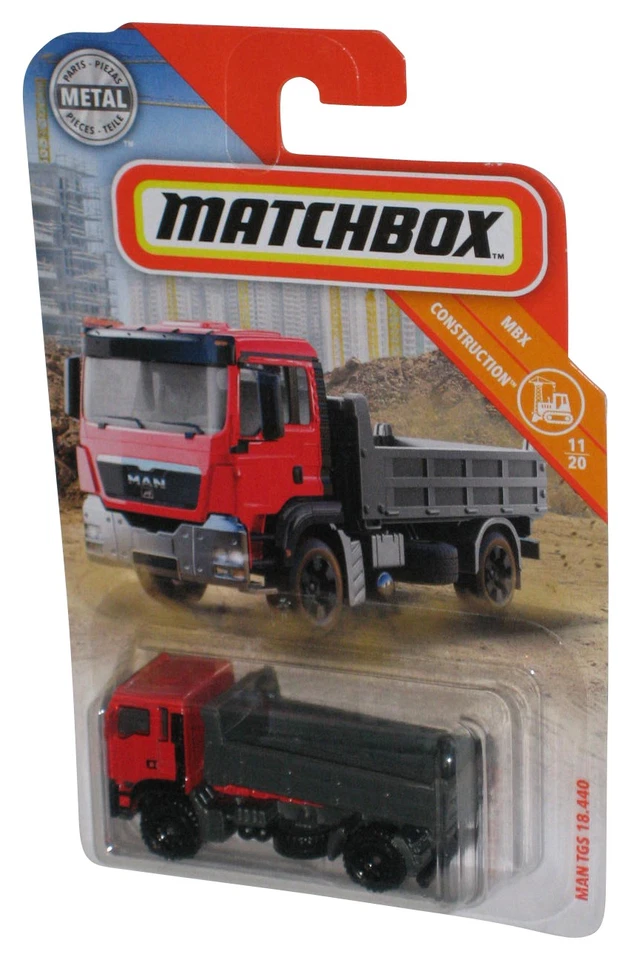 Matchbox MBX Construction 11/20 (2019) Red & Grey Man TGS 18.440 Truck Toy 27/10 - Image 1 of 1