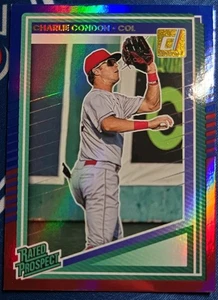 Charlie Condon - 2025 Donruss Rated Prospect Red & Blue - #194 - Bild 1 von 4