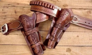 Western Cartridge Belt Ammo Rigs Saas Colt .22.357.44.45.38. - Picture 1 of 5