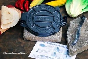 VICTORIA 8-INCH TORTILLA PRESS -NIB- HEAVY-DUTY CAST IRON FOR IDEAL TORTILLAS! - Picture 1 of 11