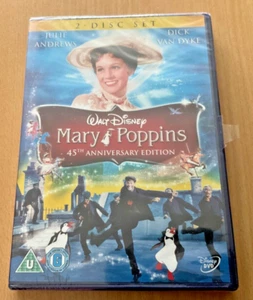 Mary Poppins DVD 45th Anniversary Edition 2 Disc New & Sealed UK Julie Andrews - Picture 1 of 3