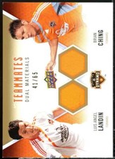 Luis Angel Landin/Brian Ching 2010 Upper Deck MLS Teammates Dual Materials #CL 