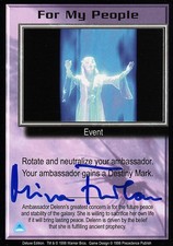 BABYLON 5 Mira Furlan DELUXE EDITION For My People TC AUTOGRAPHED signed card
