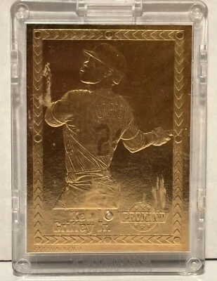 Ken Griffey Jr. 1994 Pro Mint 22k Gold #7 Rare! - Image 1 of 3