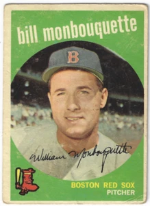 Bill Monbouquette 1959 Topps Baseballkarte Boston Red Sox #173 - Bild 1 von 2