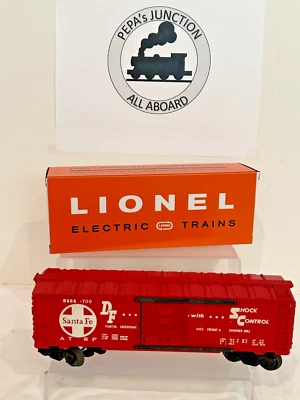 LIONEL 6464-700 #2 AT&SF Type4.Var.B-HEAT STMP WHITE LTRS-BLT'61 &66 MIB - Image 1 of 4