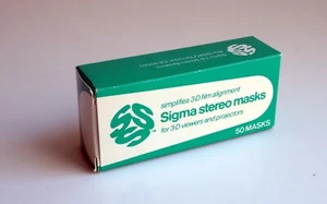 Sigma Stereo Masks, Stereo Realist for 3-D Viewers & Projectors Box of 50 - Picture 1 of 3