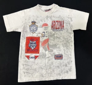 Vintage Arizona Wildcats Team Edition White Single Stitch T-Shirt Youth Medium - Picture 1 of 10