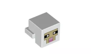 LEGO 19727pb013 Minifigure, Head, Minecraft Creature Sheep - Picture 1 of 2