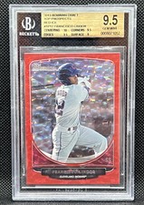 2013 Bowman Draft Top Prospects Red Ice /25 Francisco Lindor BGS 9.5 Mets