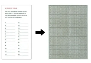 LAMBOPLATE™ $ BIP-39 CRYPTO STAINLESS STEEL SEED BACKUP LEDGER, TREZOR, ETC - Picture 1 of 8