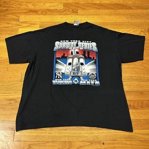 VTG Y2K Subway Series 2000 NY Mets Vs NY Yankees Shirt XLarge - Picture 1 of 4