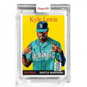 2021 TOPPS PROJECT 70 CARD # 87 KYLE LEWIS - BY JACOB ROCHESTER - Picture 1 of 2