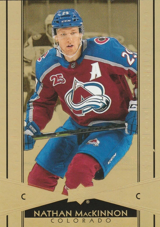 2021/2022 HOCKEY CARD TIM HORTONS - NATHAN MACKINNON GOLD ETCHING - G-15 - Image 1 of 1