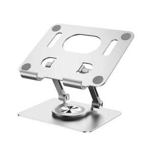Swivel Tablet Stand 360° Rotating Adjustable Aluminum Foldable Tablet Holder - Picture 1 of 8