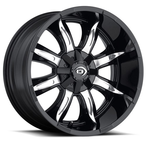 18x9 Vision OffRoad 423 Manic Black Machined Wheel 5x4.5/5x5 (12mm) eBay