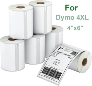 30 rollos de etiquetas térmicas directas 4x6 220/rollo 1744907 para grabadora de etiquetas Dymo® 4XL - Imagen 1 de 7