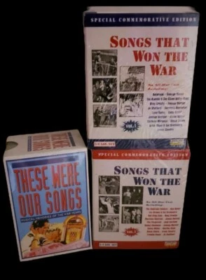Songs That Won The War Vol 1 & Vol 2 SEALED 10 Cassette Tapes New Sealed + 3 set - Image 1 of 4