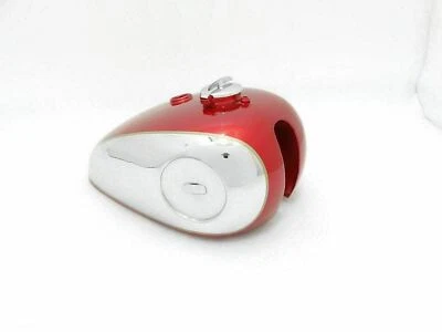 BSA GOLD STAR SCRAMBLES CATALINA TANQUE DE GASOLINA CROMADO PINTADO CEREZA (2 GALONES) Foto 1 de 3