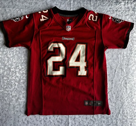 Nike Darrelle Revis Tampa Bay Buccaneers NFL Kids M Red Jersey Football Cover