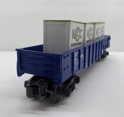 O K-Line Electric Trains Gondola Car Train With Crates KCC K-90005. - Image 1 of 4