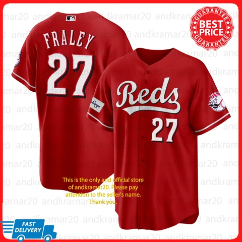 Jake Fraley #27 Cincinnati Reds 2023 Season Red Jsy All Size Cover