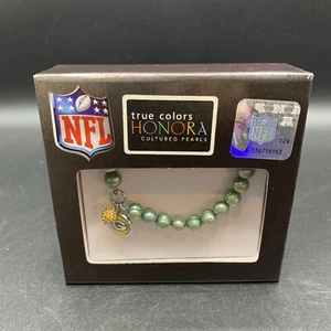 NFL Green Bay Packers True Colors Honora Cultured Pearls Bracelet - Picture 1 of 9
