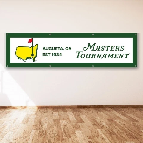 Masters Augusta 2x8 ft Flag Georgia National Golf Club Tournament Banner Cover