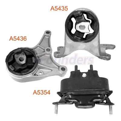 Kit de 3 soportes de motor y transmisión para Chevrolet Malibu Pontiac G6 Saturn Foto 1 de 4