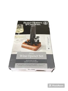 Better Homes And Gardens 6 Piece Battery Operated Electric Wine Opener Set New - Picture 1 of 2