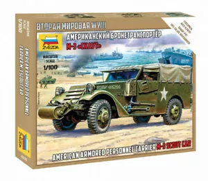 Zvezda #6245 - 1:100 American M-3 Scout Car Armoured Personnel Carrier - Bild 1 von 4