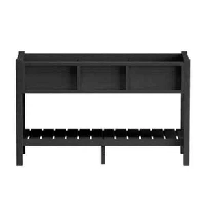 46 in. x 17 in. x 28 in. Outdoor Black Plastic Wood Raised Garden Bed - Picture 1 of 6