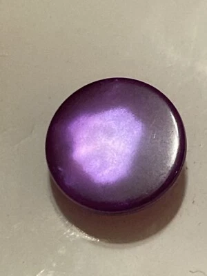 VTG True Craft Plastic Buttons Purple Iridescent Marbled Shank 1/2" 6 NEW - Image 1 of 4