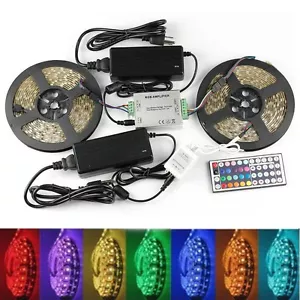 32.8ft RGB LED Strip Light Kit Waterproof 5050 SMD LED Light for Party Decor - Picture 1 of 8