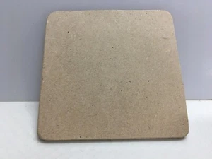 MAKE YOUR OWN COASTERS - PLAIN WOOD - FOR DECORATING- QTY:10 x 95 MM SQ MDF - Picture 1 of 2
